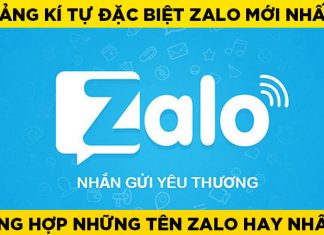 Tổng hợp những kí tự đặc biệt Zalo được sử dụng nhiều nhất