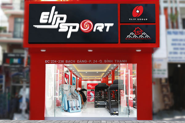 Cửa hàng thuộc hệ thống 200 cửa hàng trên toàn quốc của Elipsport